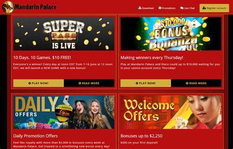 mandarin casino bonus.